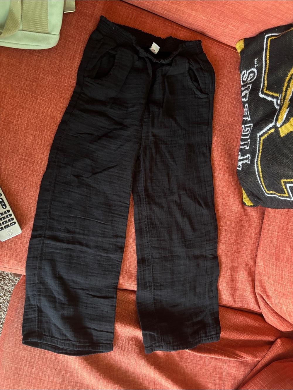 Old Navy Black Kids Casual Elastic-Waist Pants
